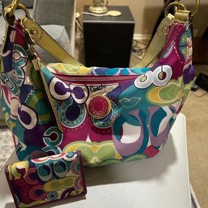 Not Sold Yet! Coach Vintage Purse w/matching wallet. GUC Open To Offers